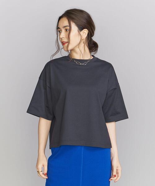 BEAUTY&YOUTH UNITED ARROWS（ビューティーアンドユースユナイテッドアローズ）の「【WEB限定】ピマコットン ワイド Tシャツ（Tシャツ/カットソー・レディース・ブラック/オフホワイト/その他1/その他2・FREE）」の12枚目の写真