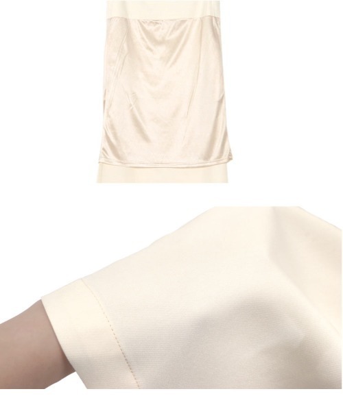 KOBE LETTUCE（コウベレタス）の「キーネックジャンスカワンピース（ワンピース・レディース・グレイッシュベージュ/ブラック/グリーン系/チャコール/ホワイト系・FREE）」の20枚目の写真