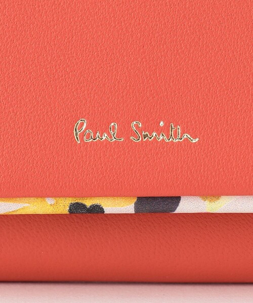 【国内即発★Paul Smith】ペタルプリントトリム♪カードケース Paul Smith（ポールスミス）の「ペタルプリントトリム カード
