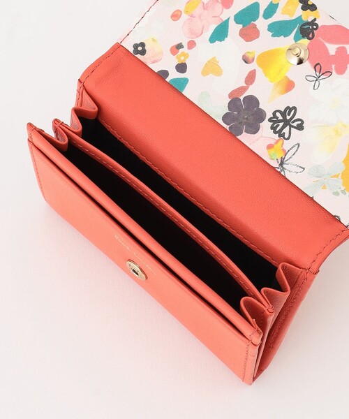 【国内即発★Paul Smith】ペタルプリントトリム♪カードケース Paul Smith（ポールスミス）の「ペタルプリントトリム カード