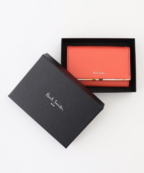 【国内即発★Paul Smith】ペタルプリントトリム♪カードケース Paul Smith（ポールスミス）の「ペタルプリントトリム カード