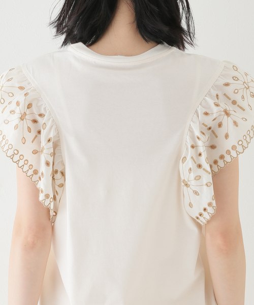 SLOBE IENA(スローブイエナ)の「【SECOND FEMALE/セカンド フィメール】 Irmeline Tシャツ(Tシャツ/カットソー・レディース・ホワイト・FREE)」の2枚目の写真