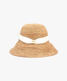 MANIERA | ラフィアコマ編みワイドリボンハット(ハット)