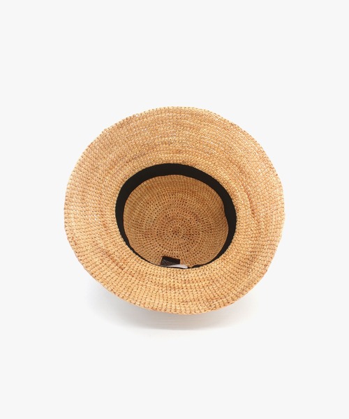 MANIERA（マニエラ）の「ラフィアコマ編みワイドリボンハット（ハット・レディース・ホワイト・FREE）」の14枚目の写真