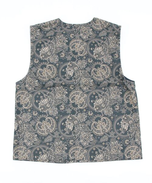 AZUL by moussy（アズールバイマウジー）の「RETRO TOTAL PATTERN VEST/レトロトータルパターンベスト（ベスト・メンズ・ブルー系その他3/ブラウン系その他・FREE）」の3枚目の写真