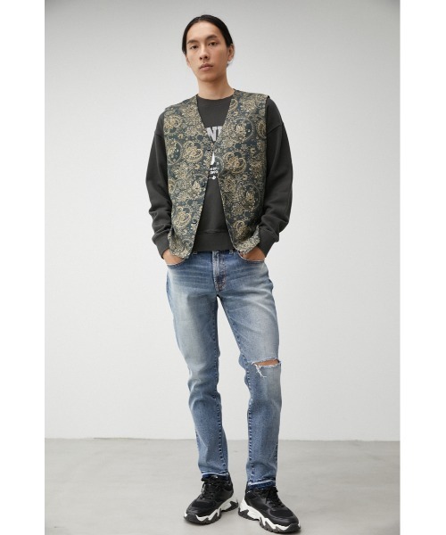 AZUL by moussy（アズールバイマウジー）の「RETRO TOTAL PATTERN VEST/レトロトータルパターンベスト（ベスト・メンズ・ブルー系その他3/ブラウン系その他・FREE）」の15枚目の写真