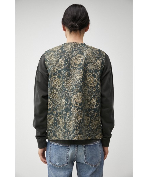 AZUL by moussy（アズールバイマウジー）の「RETRO TOTAL PATTERN VEST/レトロトータルパターンベスト（ベスト・メンズ・ブルー系その他3/ブラウン系その他・FREE）」の18枚目の写真