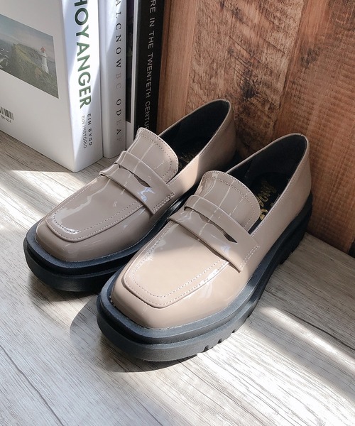 Noubel Voug Relax（ヌーベルヴォーグリラックス）の「ボリュームソールコインローファー（ローファー・レディース・ブラック/ベージュ/アイボリー・LL/3L/S/M/L）」の13枚目の写真