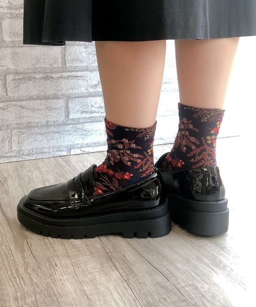 Noubel Voug Relax（ヌーベルヴォーグリラックス）の「ボリュームソールコインローファー（ローファー・レディース・ブラック/ベージュ/アイボリー・LL/3L/S/M/L）」の9枚目の写真