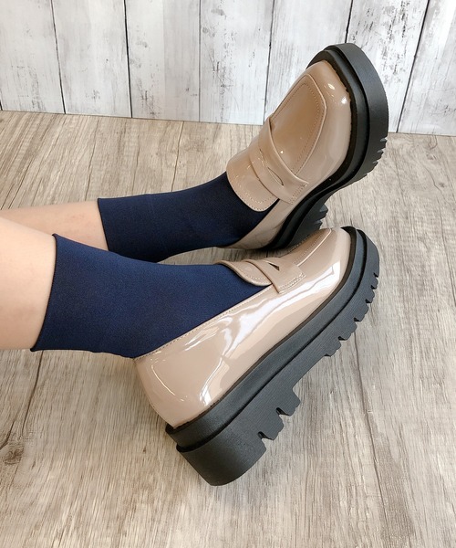 Noubel Voug Relax（ヌーベルヴォーグリラックス）の「ボリュームソールコインローファー（ローファー・レディース・ブラック/ベージュ/アイボリー・LL/3L/S/M/L）」の18枚目の写真