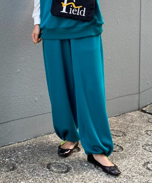 RODEO CROWNS WIDE BOWL（ロデオクラウンズワイドボウル）の「Field tech pants（その他パンツ・レディース・ピンク/グレー×ホワイト/ターコイズブルー・FREE）」の3枚目の写真