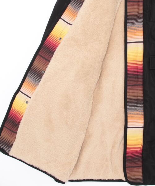 チチカカ（チチカカ）の「【ユニセックス】ジャガード×キルトコンビコート（ノーカラーコート・レディース・ブラック/ベージュ・FREE）」の19枚目の写真