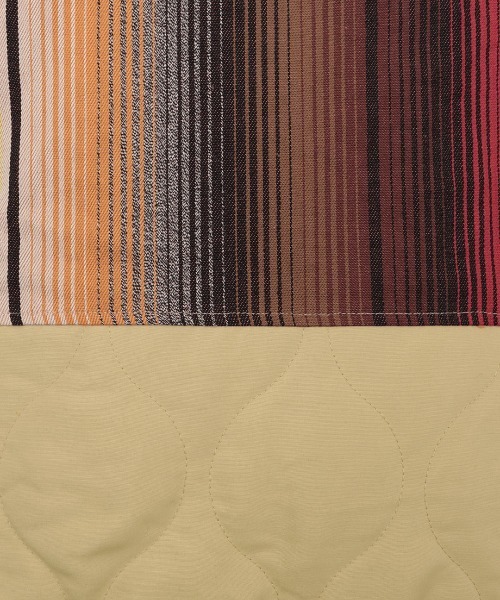 チチカカ（チチカカ）の「【ユニセックス】ジャガード×キルトコンビコート（ノーカラーコート・レディース・ブラック/ベージュ・FREE）」の8枚目の写真