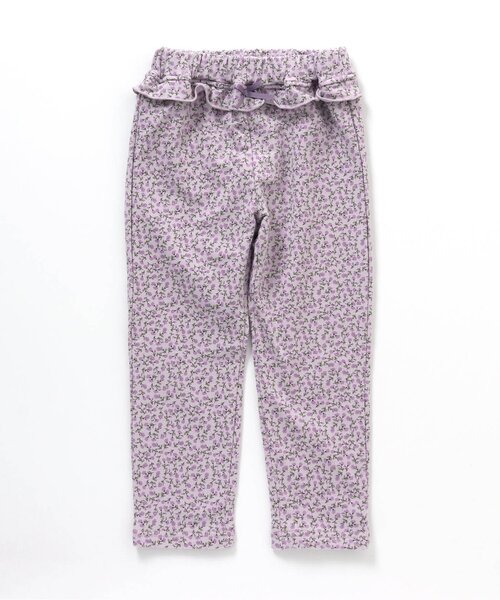 apres les cours（アプレレクール）の「ウエストフリル/7days Style pants_ストレッチ（その他パンツ・キッズ・チャコール/アイボリー/ピンク/ブルー/ベージュ/ラベンダー・110/90/80/130/120/100）」の5枚目の写真