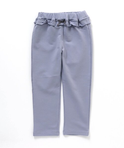 apres les cours（アプレレクール）の「ウエストフリル/7days Style pants_ストレッチ（その他パンツ・キッズ・チャコール/アイボリー/ピンク/ブルー/ベージュ/ラベンダー・110/90/80/130/120/100）」の4枚目の写真