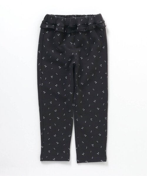 apres les cours（アプレレクール）の「ウエストフリル/7days Style pants_ストレッチ（その他パンツ・キッズ・チャコール/アイボリー/ピンク/ブルー/ベージュ/ラベンダー・110/90/80/130/120/100）」の3枚目の写真