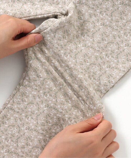 apres les cours（アプレレクール）の「ウエストフリル/7days Style pants_ストレッチ（その他パンツ・キッズ・チャコール/アイボリー/ピンク/ブルー/ベージュ/ラベンダー・110/90/80/130/120/100）」の9枚目の写真