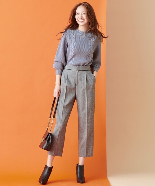ANY SIS(エニィスィス)の「【洗える】スフレケーブルパフスリーブ ニット(ニット/セーター・レディース・ピンク系/スカイブルー系/ライトイエロー系/オレンジ系/ライトグレー系/アイボリー系・2)」の19枚目の写真