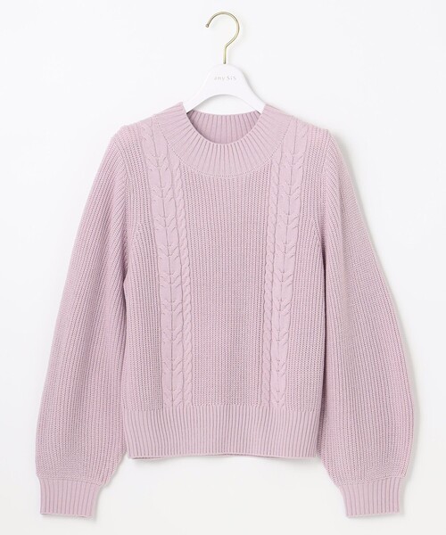 ANY SIS(エニィスィス)の「【洗える】スフレケーブルパフスリーブ ニット(ニット/セーター・レディース・ピンク系/スカイブルー系/ライトイエロー系/オレンジ系/ライトグレー系/アイボリー系・2)」の12枚目の写真