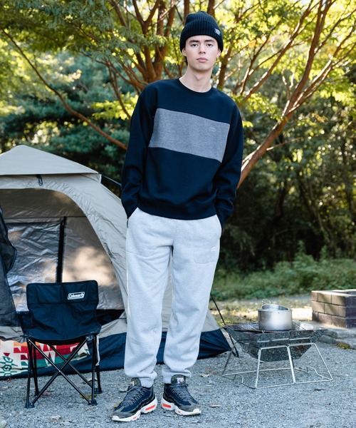 OUTDOOR PRODUCTS APPAREL(アウトドアプロダクツアパレル)の「裏フリース 切り替え スウェット トレーナー(スウェット・メンズ・チャコールグレー/ブラック/ベージュ/ブラウン・MEDIUM/LARGE/X-LARGE)」の15枚目の写真