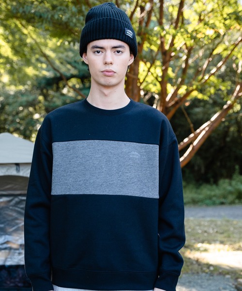 OUTDOOR PRODUCTS APPAREL(アウトドアプロダクツアパレル)の「裏フリース 切り替え スウェット トレーナー(スウェット・メンズ・チャコールグレー/ブラック/ベージュ/ブラウン・MEDIUM/LARGE/X-LARGE)」の21枚目の写真