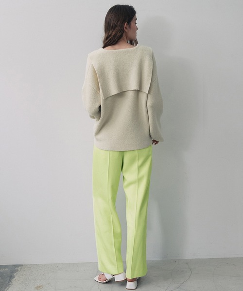 STUNNING LURE（スタニングルアー）の「セーラーカラーニットプルオーバー（ニット/セーター・レディース・アイボリー・SMALL/MEDIUM）」の3枚目の写真