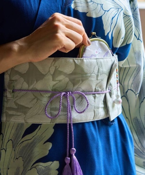 カヤ（カヤ）の「【カヤ】ふくれ織 情景帯ベルト（ベルト・レディース・レッド/ホワイト系その他/ネイビー・FREE）」の7枚目の写真