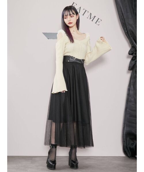 EATME（イートミー）の「フェイクレザークロスベルト（ベルト・レディース・ブラック・FREE）」の4枚目の写真