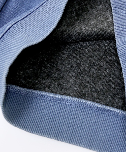 DILASH（ディラッシュ）の「デニム裏シャギートレーナー（スウェット・キッズ・ネイビー/ブルー・80/90/100/110/120/130/140）」の6枚目の写真