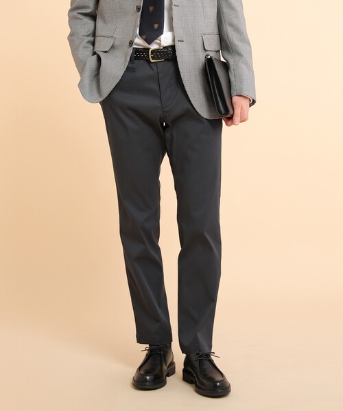 TAKEO KIKUCHI(タケオキクチ)の「ハイストレッチ ピケ スリム パンツ(スラックス・メンズ・ベージュ/ネイビー/ライトグレー/ブラック/ワインレッド・01/02/03/04/05)」の2枚目の写真