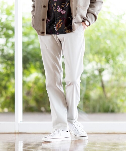 TAKEO KIKUCHI(タケオキクチ)の「ハイストレッチ ピケ スリム パンツ(スラックス・メンズ・ベージュ/ネイビー/ライトグレー/ブラック/ワインレッド・01/02/03/04/05)」の14枚目の写真
