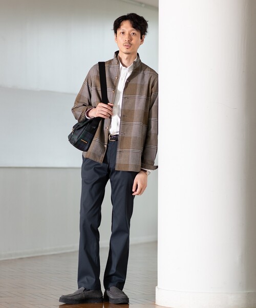 TAKEO KIKUCHI(タケオキクチ)の「ハイストレッチ ピケ スリム パンツ(スラックス・メンズ・ベージュ/ネイビー/ライトグレー/ブラック/ワインレッド・01/02/03/04/05)」の13枚目の写真