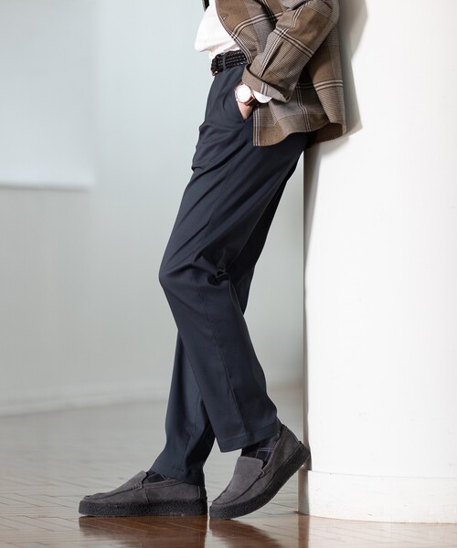 TAKEO KIKUCHI(タケオキクチ)の「ハイストレッチ ピケ スリム パンツ(スラックス・メンズ・ベージュ/ネイビー/ライトグレー/ブラック/ワインレッド・01/02/03/04/05)」の11枚目の写真