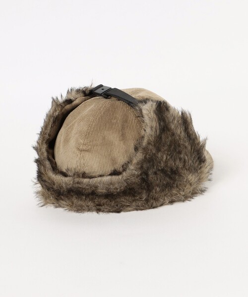 BEAMS HEART（ビームスハート）の「イヤー ファー コーデュロイ キャップ【ユニセックス】（キャップ・メンズ・ベージュ/ブラック・ONE SIZE）」の11枚目の写真