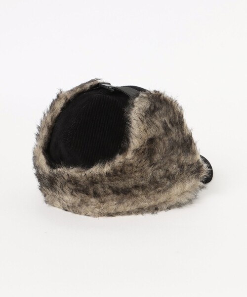 BEAMS HEART（ビームスハート）の「イヤー ファー コーデュロイ キャップ【ユニセックス】（キャップ・メンズ・ベージュ/ブラック・ONE SIZE）」の18枚目の写真