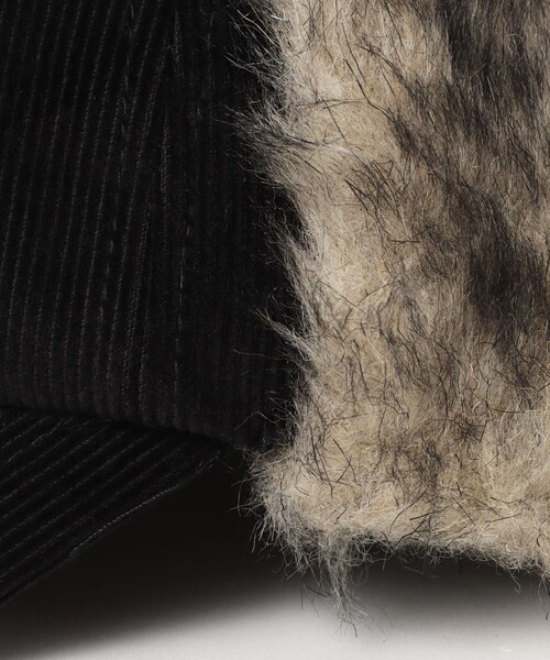 BEAMS HEART（ビームスハート）の「イヤー ファー コーデュロイ キャップ【ユニセックス】（キャップ・メンズ・ベージュ/ブラック・ONE SIZE）」の19枚目の写真