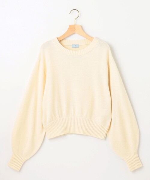 組曲(クミキョク)の「【洗える】カシミヤブレンドバルキー ニット(ニット/セーター・レディース・ピンク系/ダークグリーン系/アイボリー系/ブラウン系/ネイビー系・2/3)」の7枚目の写真