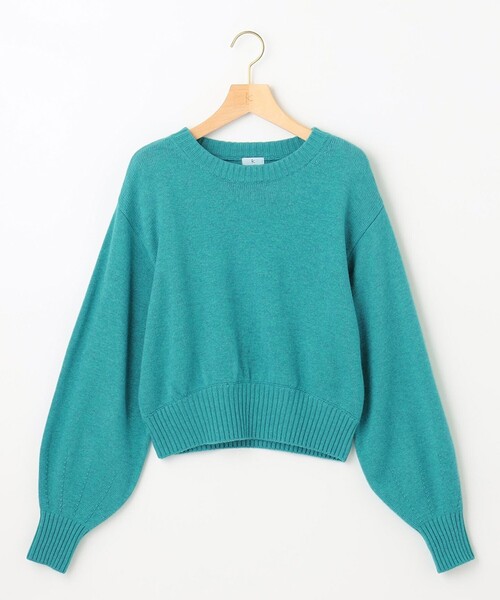 組曲(クミキョク)の「【洗える】カシミヤブレンドバルキー ニット(ニット/セーター・レディース・ピンク系/ダークグリーン系/アイボリー系/ブラウン系/ネイビー系・2/3)」の6枚目の写真