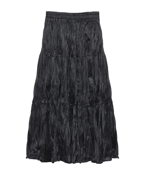 Figments（フィグメンツ）の「グロッシープリーツベロアスカート（スカート・レディース・アイボリー/ブラック・FREE）」の11枚目の写真