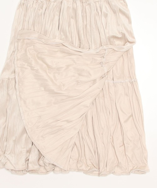 Figments（フィグメンツ）の「グロッシープリーツベロアスカート（スカート・レディース・アイボリー/ブラック・FREE）」の12枚目の写真