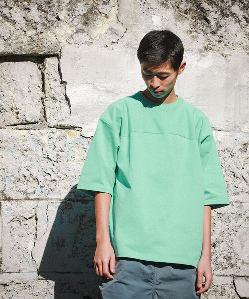 BEAMS（ビームス）の「BEAMS / フットボール Tシャツ（Tシャツ/カットソー・メンズ・ブラック/ホワイト/ミント・S/M/L/XL）」の8枚目の写真