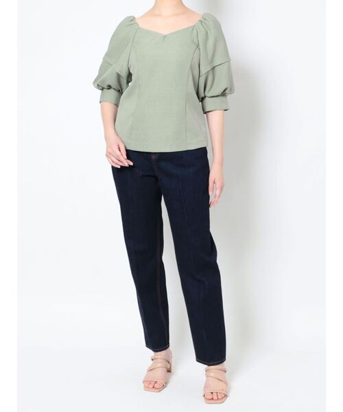 LAGUNAMOON（ラグナムーン）の「バックリボンブラウス（シャツ/ブラウス・レディース・ベージュ/ブラウン/グリーン・FREE）」の11枚目の写真