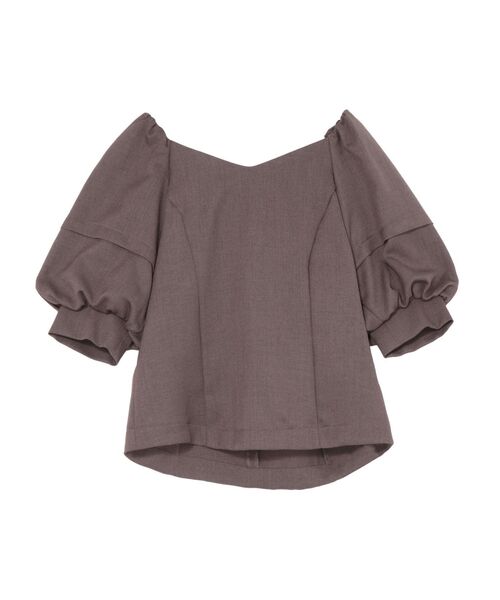 LAGUNAMOON（ラグナムーン）の「バックリボンブラウス（シャツ/ブラウス・レディース・ベージュ/ブラウン/グリーン・FREE）」の16枚目の写真