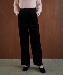 CORDUROY TAPERED PANTS