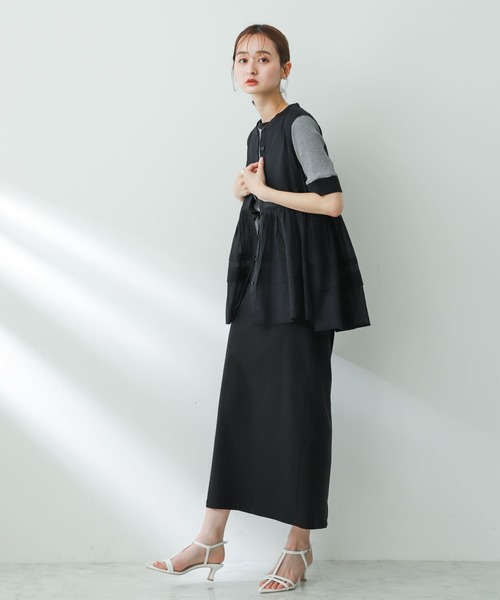 SENSE OF PLACE by URBAN RESEARCH（センスオブプレイスバイアーバンリサーチ）の「ストレッチサスツキハイウエストスカート（スカート・レディース・ブラック/ライトベージュ/モカ/オレンジ/イエロー・X-SMALL/SMALL/MEDIUM/LARGE/TALL）」の7枚目の写真