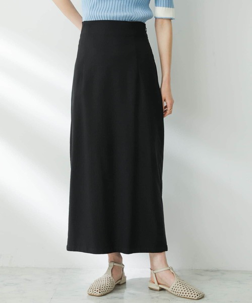 SENSE OF PLACE by URBAN RESEARCH（センスオブプレイスバイアーバンリサーチ）の「ストレッチサスツキハイウエストスカート（スカート・レディース・ブラック/ライトベージュ/モカ/オレンジ/イエロー・X-SMALL/SMALL/MEDIUM/LARGE/TALL）」の9枚目の写真