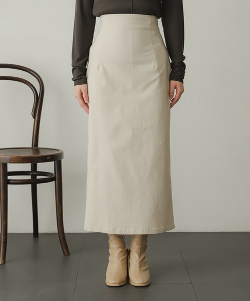 SENSE OF PLACE by URBAN RESEARCH（センスオブプレイスバイアーバンリサーチ）の「ストレッチサスツキハイウエストスカート（スカート・レディース・ブラック/ライトベージュ/モカ/オレンジ/イエロー・X-SMALL/SMALL/MEDIUM/LARGE/TALL）」の18枚目の写真