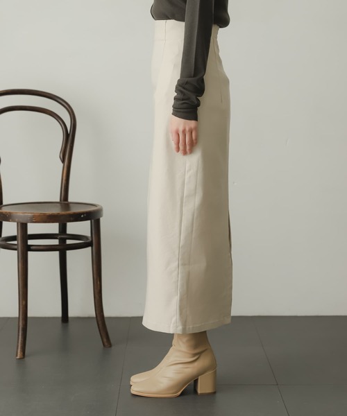 SENSE OF PLACE by URBAN RESEARCH（センスオブプレイスバイアーバンリサーチ）の「ストレッチサスツキハイウエストスカート（スカート・レディース・ブラック/ライトベージュ/モカ/オレンジ/イエロー・X-SMALL/SMALL/MEDIUM/LARGE/TALL）」の19枚目の写真