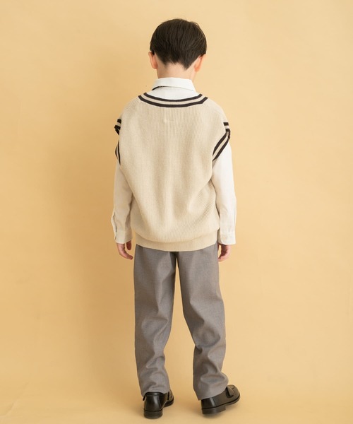 URBAN RESEARCH DOORS（アーバンリサーチドアーズ）の「『親子リンク』Vネック片畦ニットベスト(KIDS)（ベスト・キッズ・ナチュラル・105/120/135）」の15枚目の写真