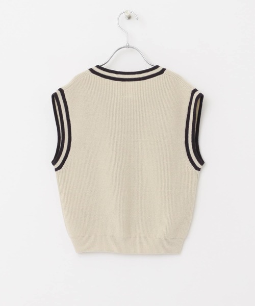 URBAN RESEARCH DOORS（アーバンリサーチドアーズ）の「『親子リンク』Vネック片畦ニットベスト(KIDS)（ベスト・キッズ・ナチュラル・105/120/135）」の19枚目の写真
